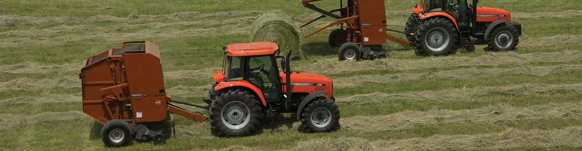 AGCO Tractors and Baler